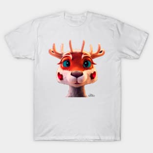 Cute Christmas Reindeer T-Shirt